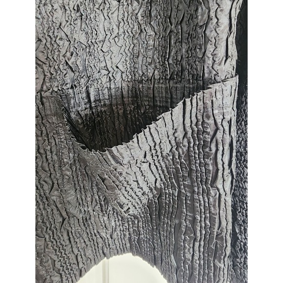 Tania Nardi Jacket Womens Large Reversible Crinkle Stretch Boho Artsy Abstract - Picture 9 of 15